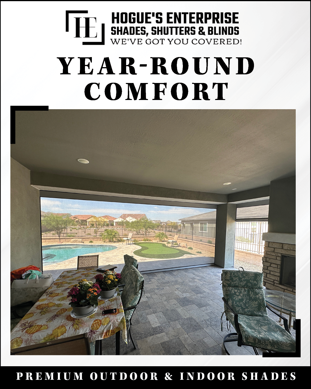 Year-Round Comfort with Backyard Outdoor Shades